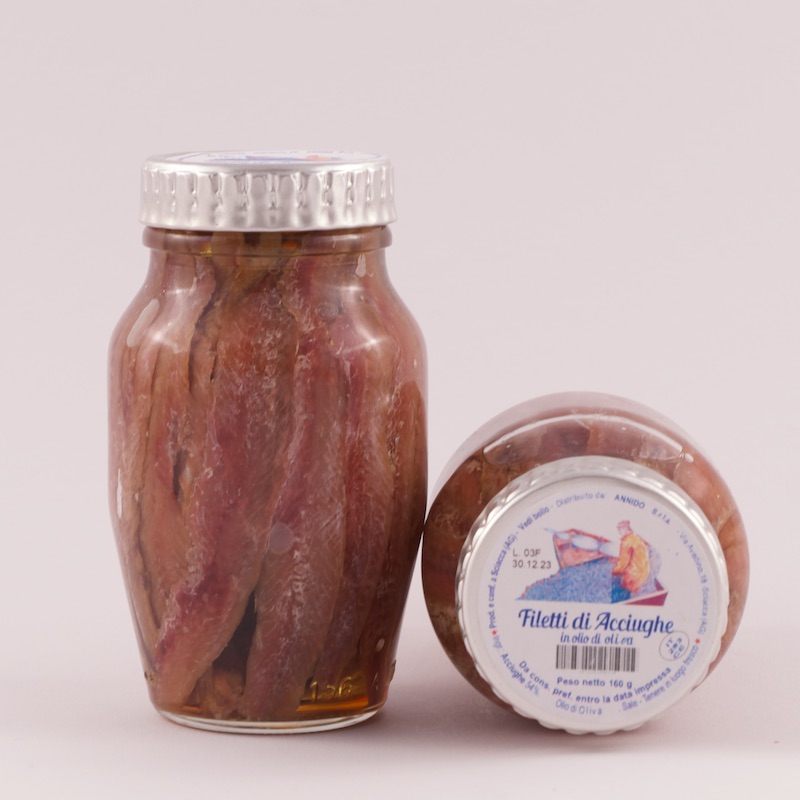 Anchovifilets in Olivenöl Sizilien, 160g