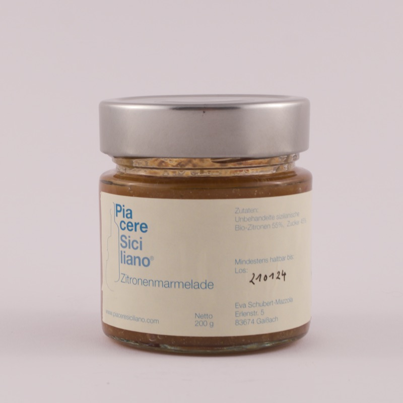 ZITRONENMARMELADE EXTRA mit Rosmarin 200G